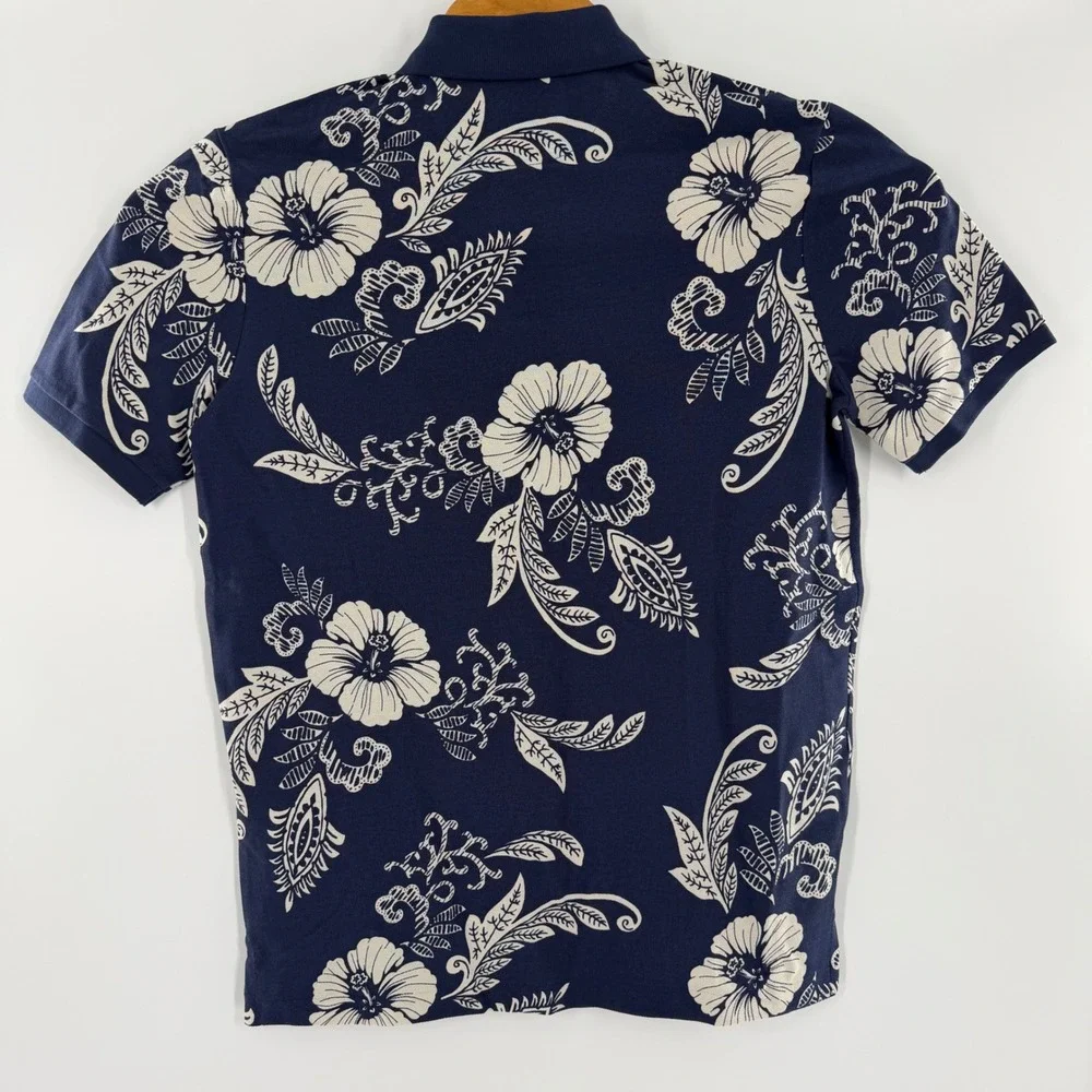 Polo Ralph Lauren Shirt Mens‎ Classic Fit Hibiscus Short Sleeve Cotton Small NWT